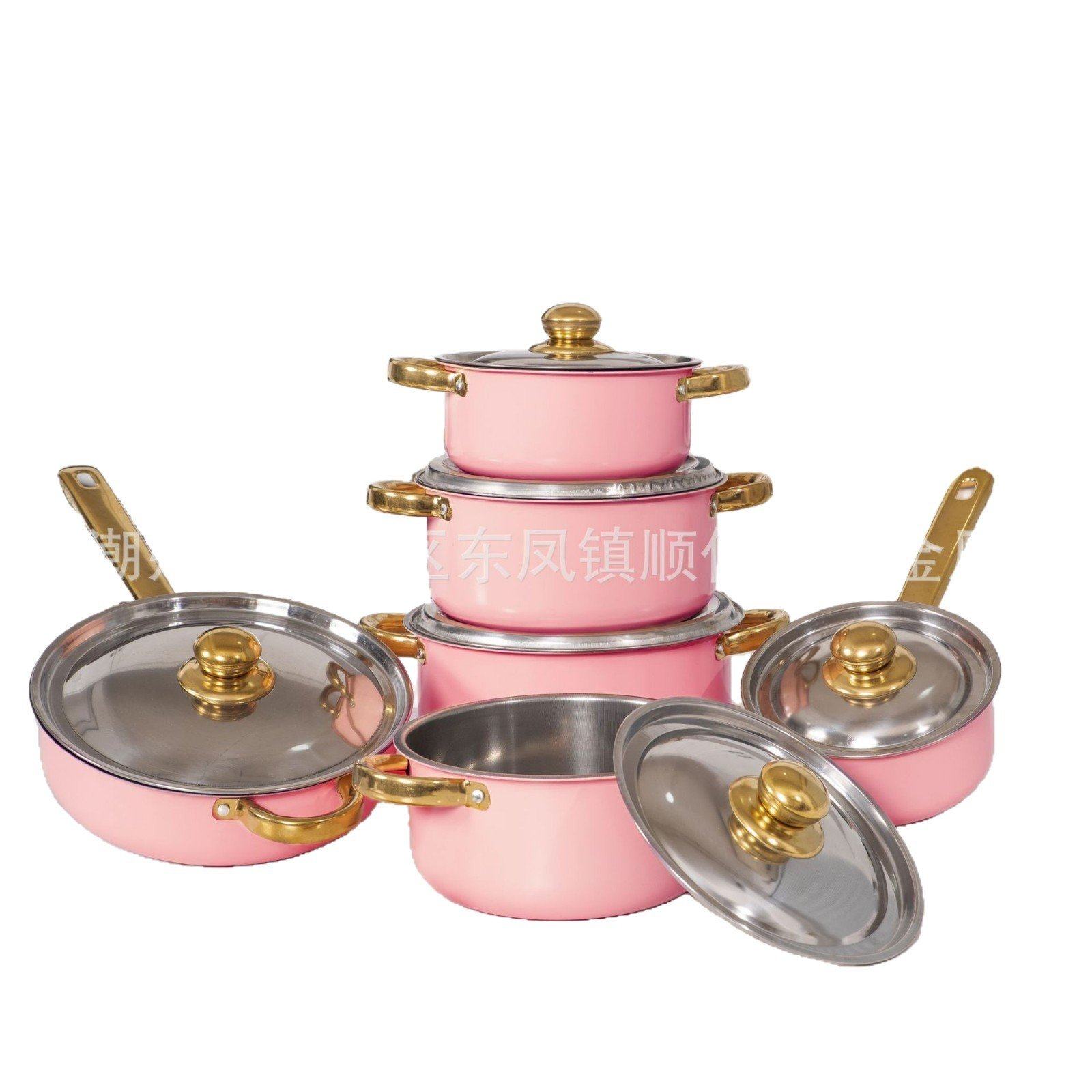 有FCM认证跨境热销套锅不锈钢6件套锅汤锅不锈钢汤锅蒸锅厂家,淘宝优惠券,粉丝福利购,淘宝优惠卷