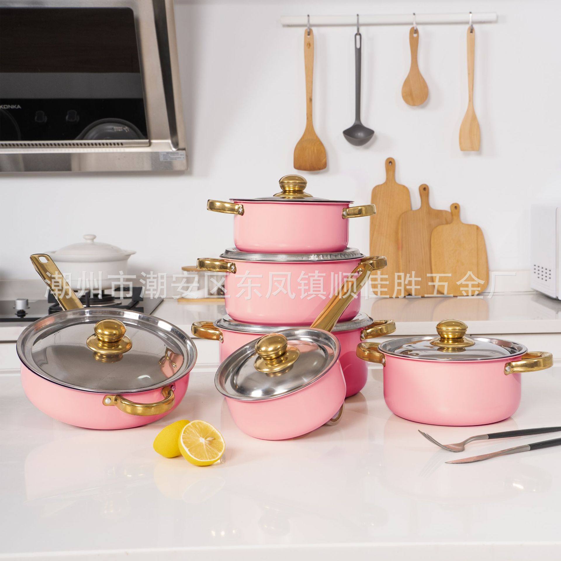 有FCM认证跨境热销套锅不锈钢6件套锅汤锅不锈钢汤锅蒸锅厂家,淘宝优惠券,粉丝福利购,淘宝优惠卷