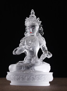 极速古法琉璃金刚萨埵佛像摆件家居供奉寺庙佛堂坐像W中式室内禅