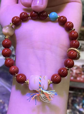 手链2025冬季上新南红玛瑙圆珠手链手饰 原创文玩新中式女款手串