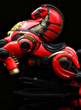 2026年泉州六合同风马文创周边赛博机械猛猛赤兔马鲤鲤手办礼物