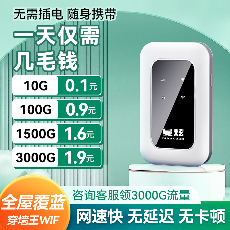 三网通5G随身wifi移动无线wi-fi纯流量上网卡托手机无线网络热点流量4g便携式路由器宽带电脑车载神器 - 图1