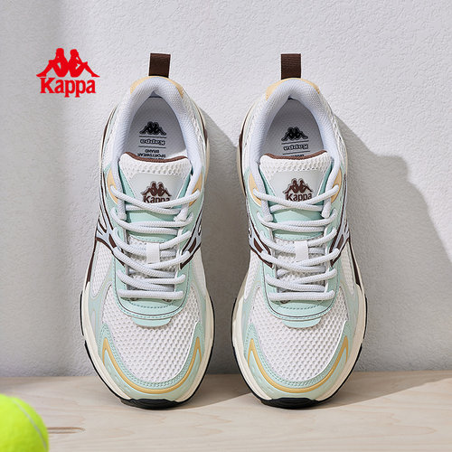 Kappa女鞋老爹鞋女款2025新款秋冬厚底学生慢跑鞋休闲鞋子运动鞋 - 图0