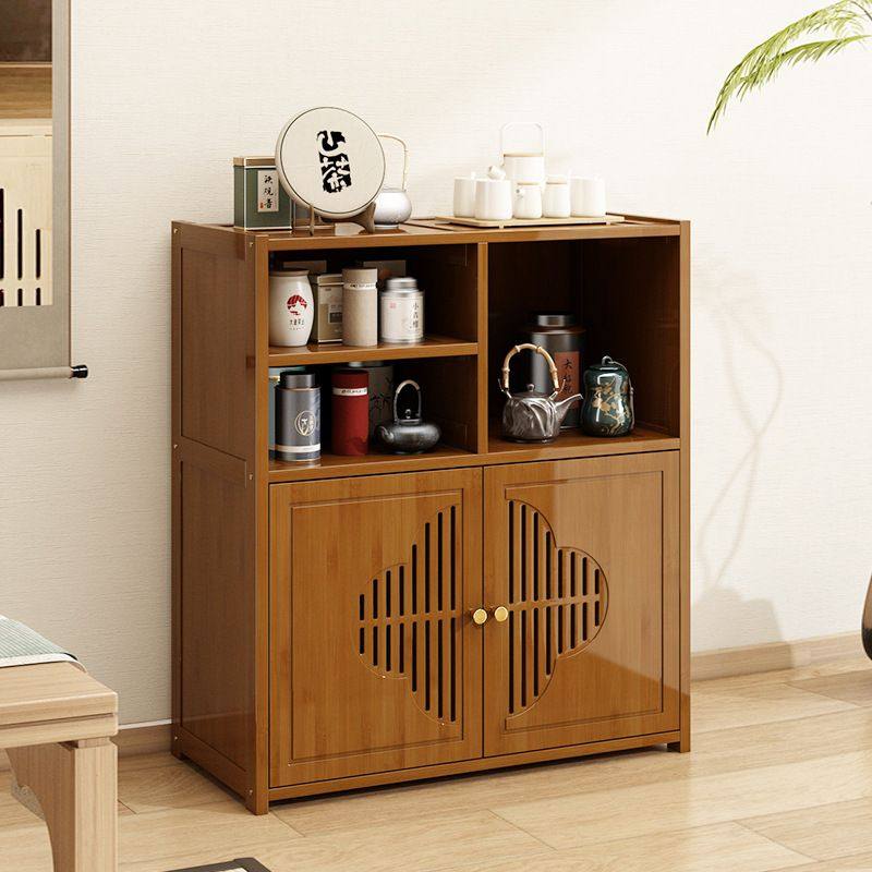 新中式博古架茶架展示架实木茶室多宝阁茶具茶叶收纳茶柜置物架子,淘宝优惠券,粉丝福利购,淘宝优惠卷