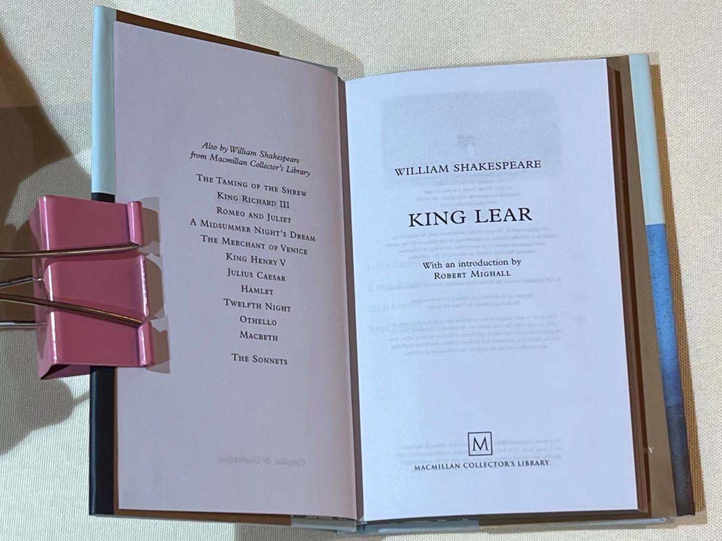 King Lear 李尔王 William Shakespeare 英文文学 莎士比亚 Macmillan Collector's Library系列 - 图0