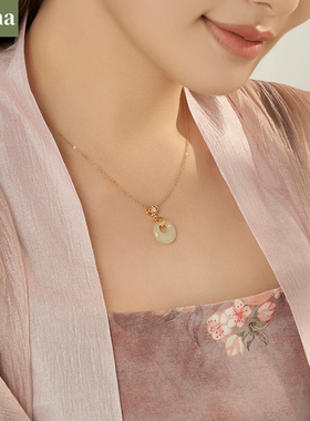 NININA福气平安扣项链母亲节礼物