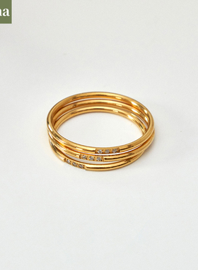 NININA极简素圈戒指女送闺蜜礼物