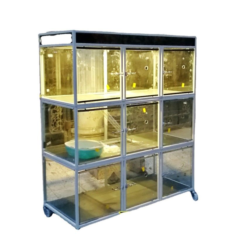 极速不锈钢猫笼可分隔宠s物店养殖特大号饭店养鸡兔笼踏板加粗三,淘宝优惠券,粉丝福利购,淘宝优惠卷