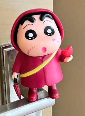 野原新之助Q版蜡笔小新手办雨衣