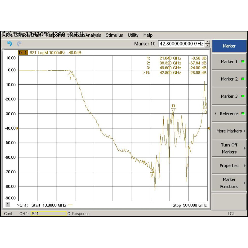 美国K&L进口 6L251-19700/40000-O/O  DC-21GHz 同轴低通滤波 - 图3