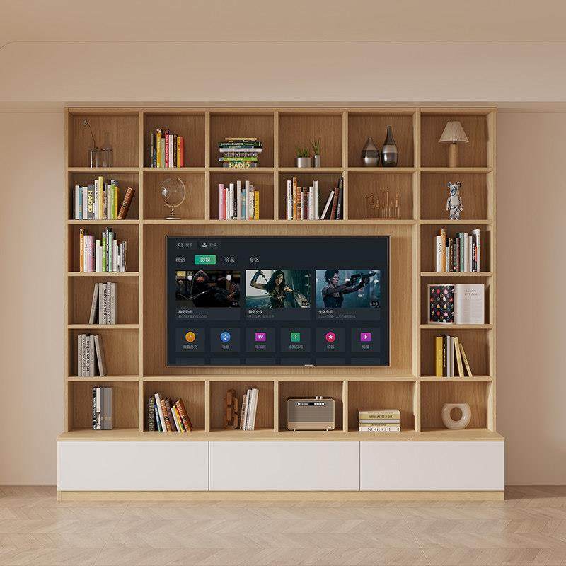 定制书柜整墙置物柜书架组合家用客厅展示装饰柜书橱现代简约北欧,淘宝优惠券,粉丝福利购,淘宝优惠卷
