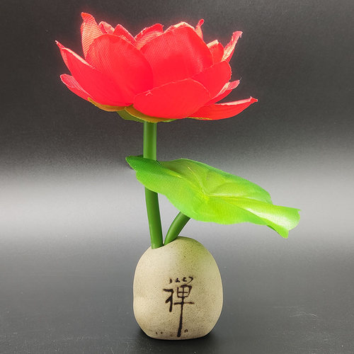 佛前花仿真莲花荷花假花供花佛堂佛台供佛家居装饰品客厅桌面摆件 - 图3