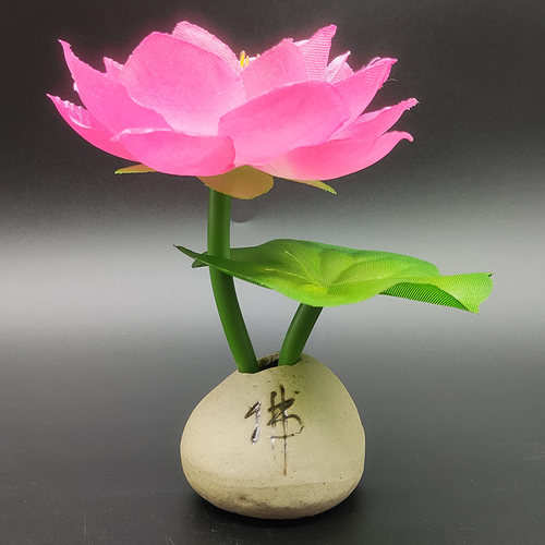 佛前花仿真莲花荷花假花供花佛堂佛台供佛家居装饰品客厅桌面摆件 - 图0