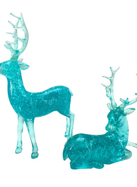 极速北欧树脂工艺品摆件创意家装饰品G书房客厅家居动物梅花鹿摆