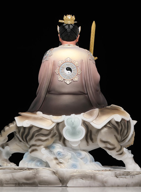 极速汉白玉龙虎山张天师张道陵神A像张真人供奉家用摆件寺庙佛像
