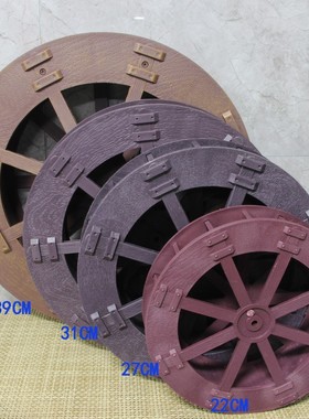 极速无限循环小水车手工水车转轮山水摆件流N水喷泉鱼缸造景水车