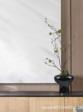 极速新中式家居客厅边几仿真盆景摆件现代样N板房玄关仿真绿色植