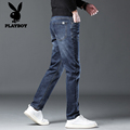 新款 弹力修身 男士 直筒潮流高端休闲长裤 子 2025秋季 花花公子牛仔裤