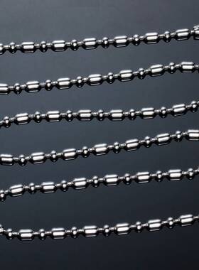 极速-Fashion Bamboo Chain Men Ladies TitaLnium Steel Neckl S