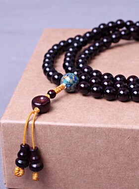 极速小叶紫檀木质佛珠108v颗手串配饰小件项链男女款手链莲花吊坠