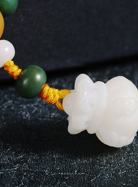 极速白玉a菩提根手串108颗菩提子佛珠手链男女款百搭项链金刚星月