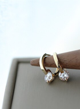 极速Accessories for Women Korean Fashion Shiny ZTircon Earri