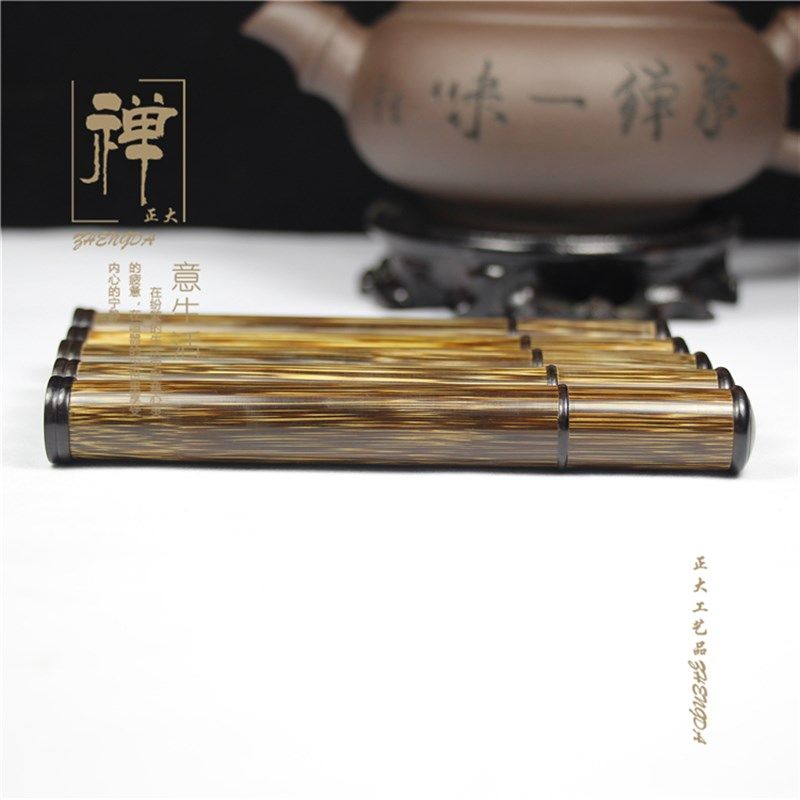 极速大量批金丝竹镶黑檀带香插短款香G筒 线香炉熏香盒线香管红酸,淘宝优惠券,粉丝福利购,淘宝优惠卷