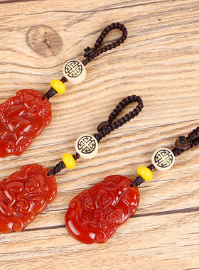 极速红玛瑙12生肖吊坠鼠牛虎兔B龙蛇马羊猴鸡狗猪菩提钥匙扣本命