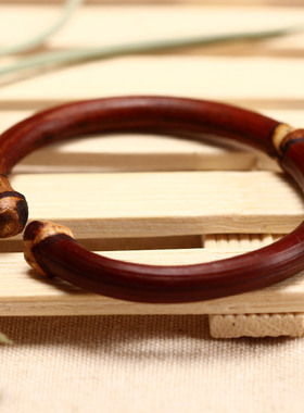 极速佑善阁鸡血藤手镯女款天然西藏山南鸡血藤镯子野X生药藤木手