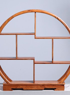 极速实木紫砂壶架子茶具架置物架小博古I架花梨木多宝阁中式展示