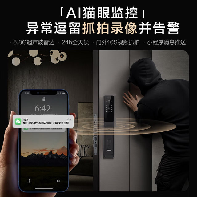 Official genuine Panasonic 3D face recognition smart lock
