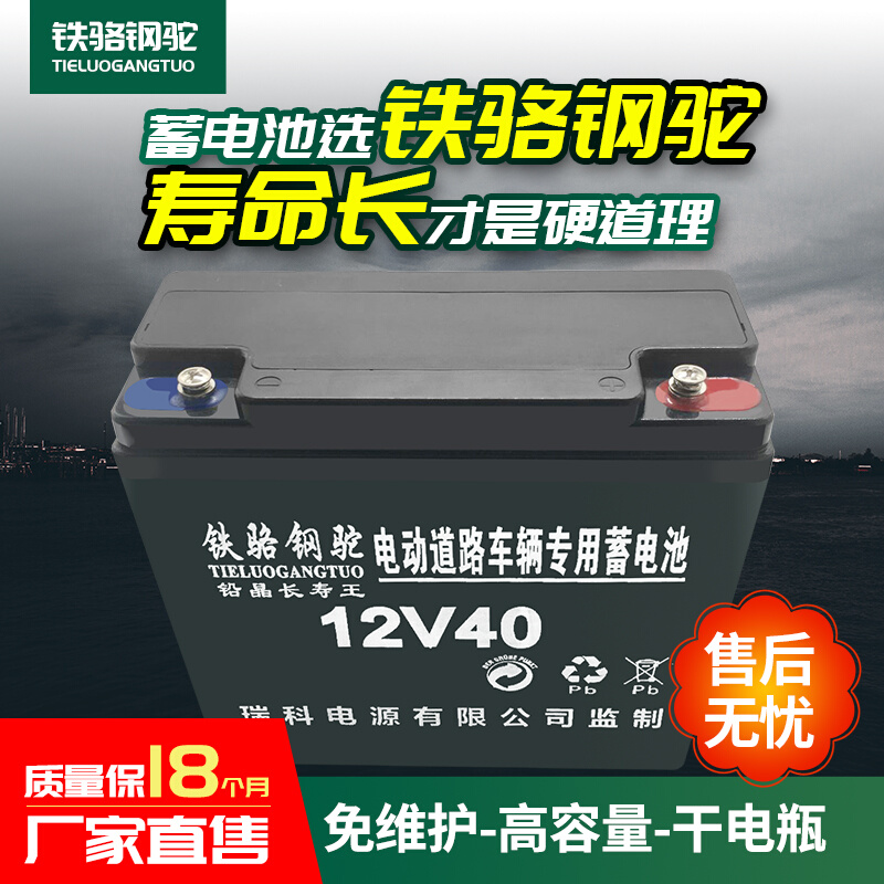 12V电瓶免维护干电瓶夜市12v36ah80a120蓄电池照明太阳能抽水机电 - 图3