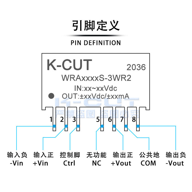 新款WRA2405S-3WR2WRA2403/2409/2412/2415/2424S-3WR23W隔离电源 - 图0