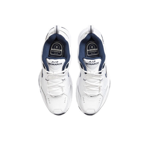 Nike Air Monarch 4 White Navy 莫妮卡 低帮 老爹鞋 男女同款 - 图1