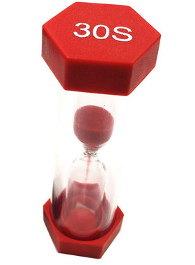 6色组合防摔沙漏10分钟计时器时间30秒定时儿童生日礼品纸盒套装