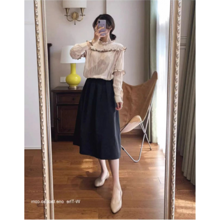YT新-温柔蛋糕裙半身长裙短裙夏季甜美高腰显瘦A字半身裙_奥莱之船1_女装/女士精品-第5张图片-提都小院