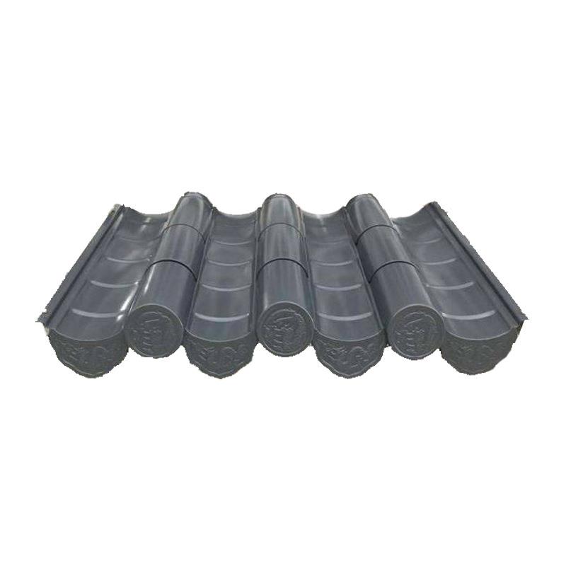 厂家直供彩石金属瓦别墅屋顶金属瓦农村自建房隔热仿古脊瓦现货 - 图1