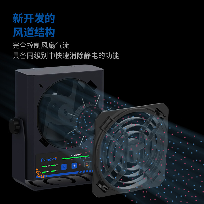 TRONOVO埃用TF2152高频离子风机自动清洁TF2154工业静电消除器 - 图0