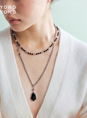 无用之用925银盾牌项链套组