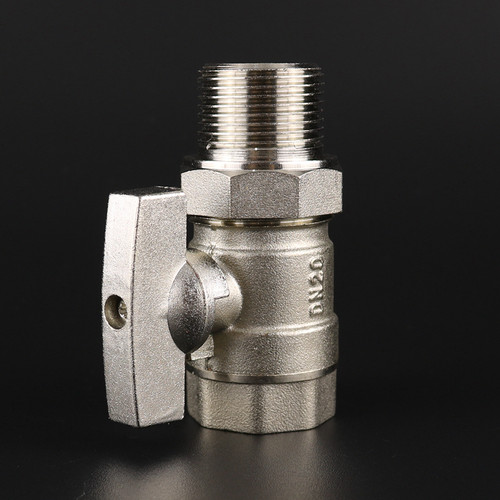 ppr采暖阀4分6分1寸20暖气管道专用铜阀门内外丝活接阀黄铜球阀 - 图2