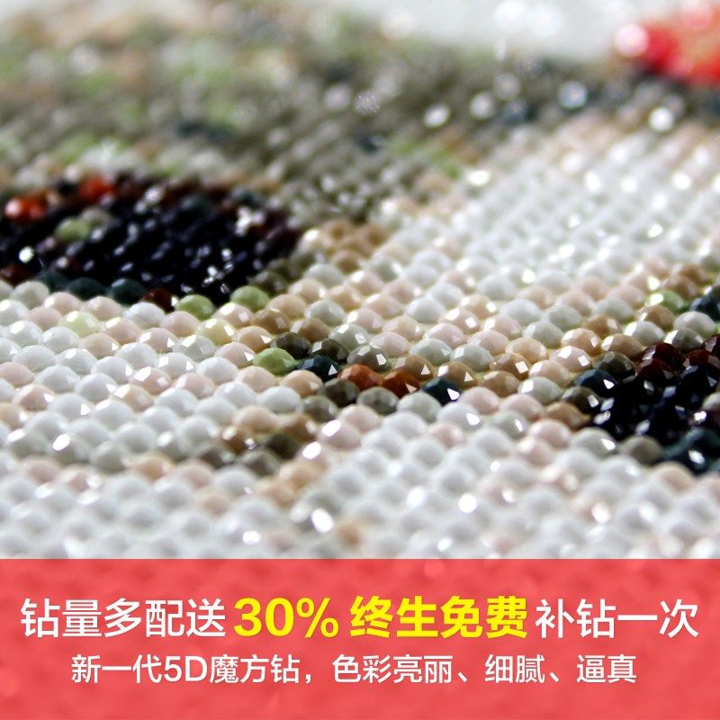 钻石贴画新款手工钻石画点钻画十字绣客厅山水画海纳百川,淘宝优惠券,粉丝福利购,淘宝优惠卷