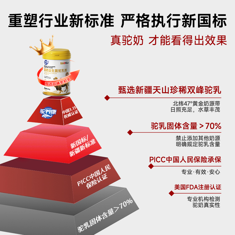 驼养康骆驼奶粉正品官方旗舰店新疆正宗益生菌中老年成人驼乳粉
