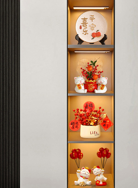 速发厅房装饰酒柜摆件高档家新电视柜餐柜玄关客居乔迁新居礼品