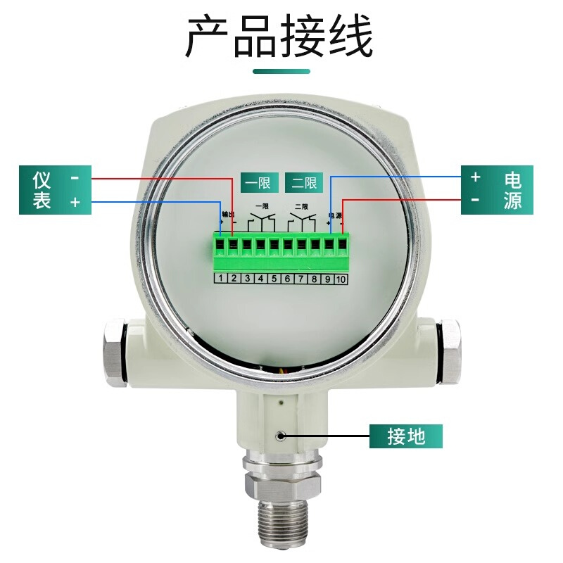 伊莱科防爆型压力开关控制器高精度扩散硅数显压力传感器变送器-图2