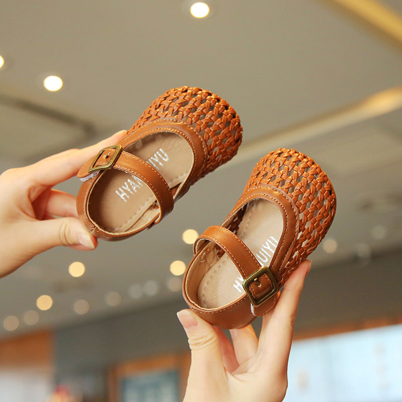 Summer baby girl princess breathable non-slip soft bottom sandals