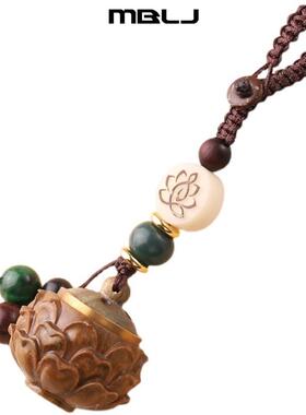 新品可打开装朱砂的空瓶子吊x坠容器小瓶空心随身透明情侣盒子复