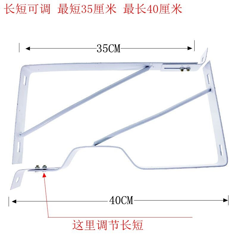 包邮老式陶瓷水槽托架洗脸菜面盆墙体面安装固定配件铁支架子 - 图0