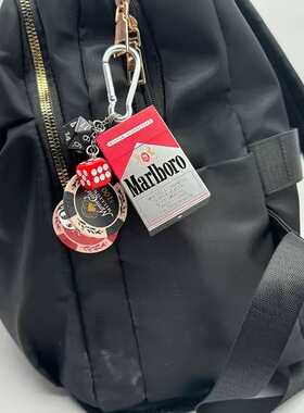 NOSTAL marlboro挂件裤链便携超酷随身万宝烟街头烟灰盒钥匙扣包