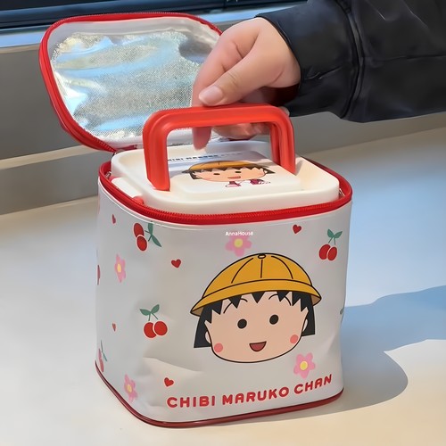 樱桃小丸子饭盒可微波炉加热专用便当盒上班族带饭餐盒水果保鲜盒 - 图3