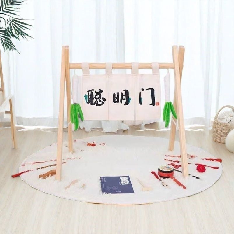过聪门道具聪明门木架婴儿在家拍照道具聪明门抓周新中式风装饰门,淘宝优惠券,粉丝福利购,淘宝优惠卷